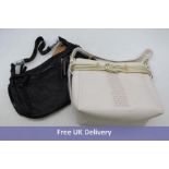 Five Pavers Handbags, 3x WAHT32001, Black, 2x BELHETIA35005, Cream