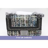 Carvela Bailey Quilted Chain Bag, Black/Multicolour