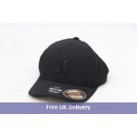 Five Hurley H2O Dri One And Only Flex fit Baseball Cap, Black, Size S/M