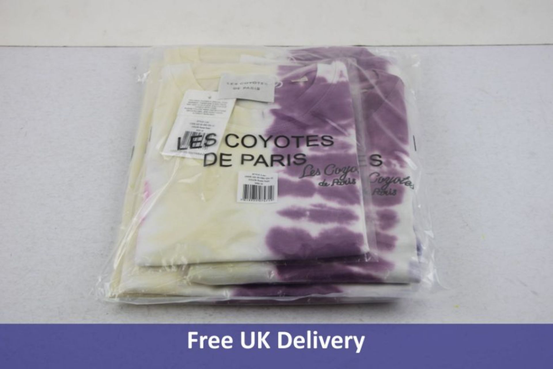 Four Les Coyotes De Paris White Lien Flowerfield Print T-Shirt to Include 1x Size 10 Years, 1x Size