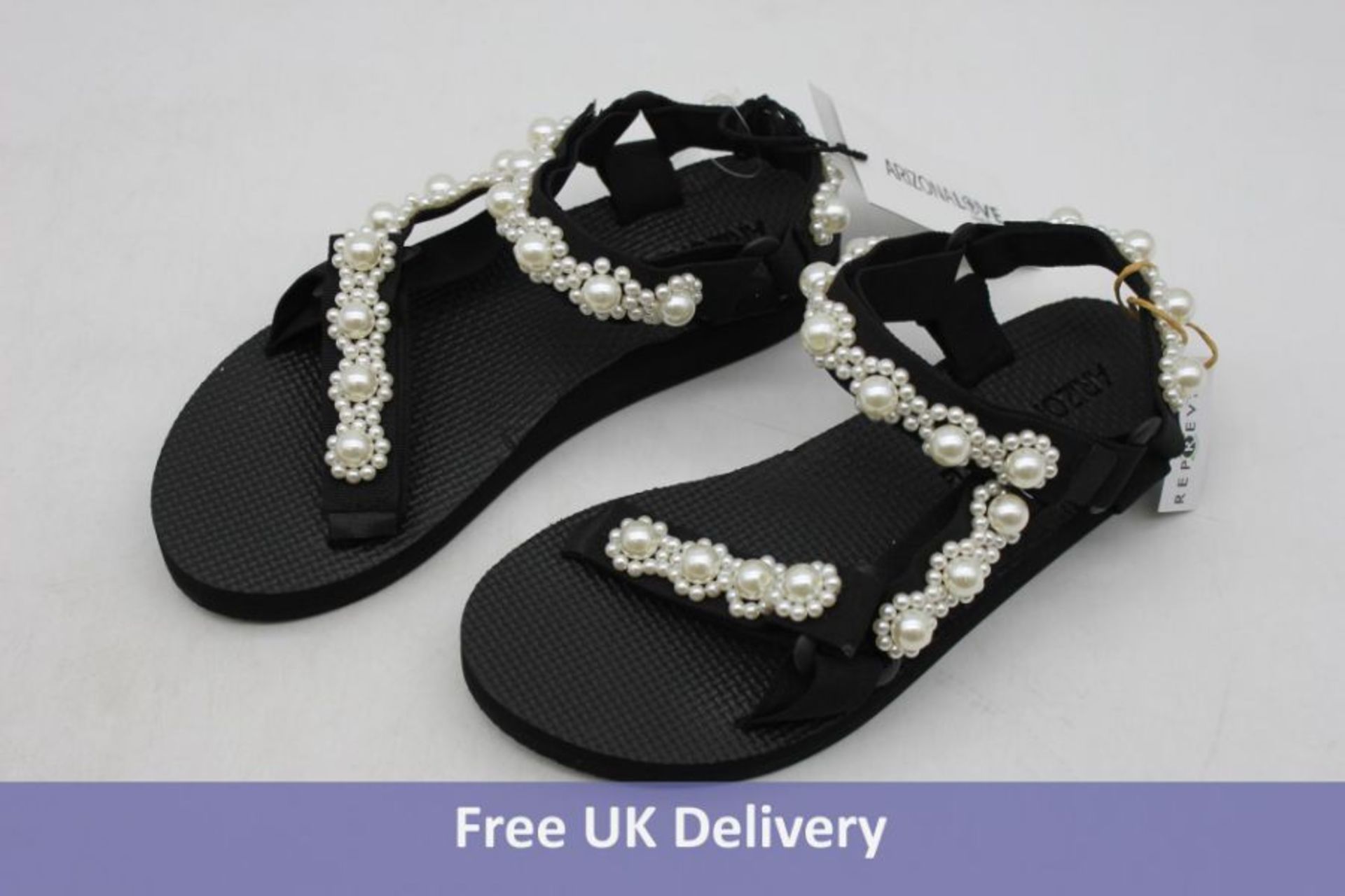 Arizona Love Trekky Pearl Sandals, Black, EU 38