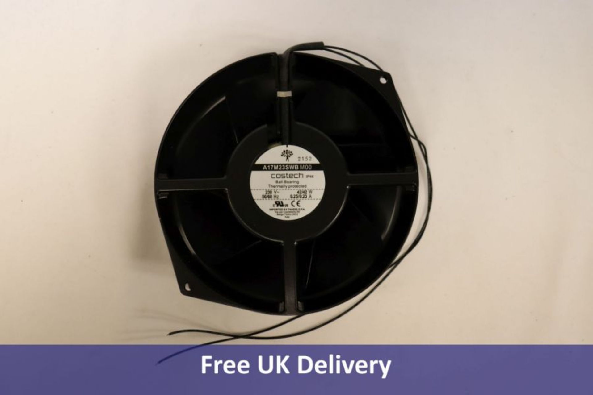 Twenty Costech A17M23SWB M00 Server Round Fans, AC 230V, 42W