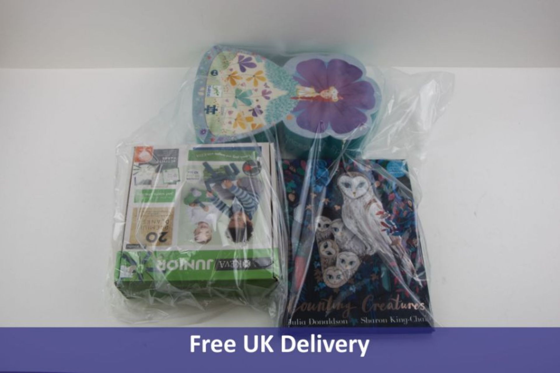 Three Items Of Children's Toys To Include 1x Counting Creatures Book By Julia Donaldson And Sharon