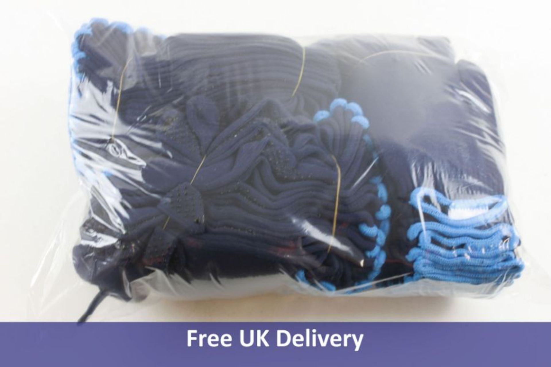 Three Packs Of 10 Anatomic Membrane Gloves, Blue, Size 9