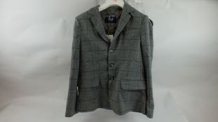 Il Gufo Children's Suit Jacket, Grey Check, Age 14years