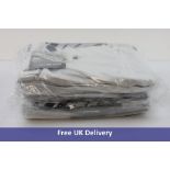 Four Dassy Seattle 200428 Multi-Pocket Kneepad Work Trousers, White Grey, 3x Size 38, 1x Size 39