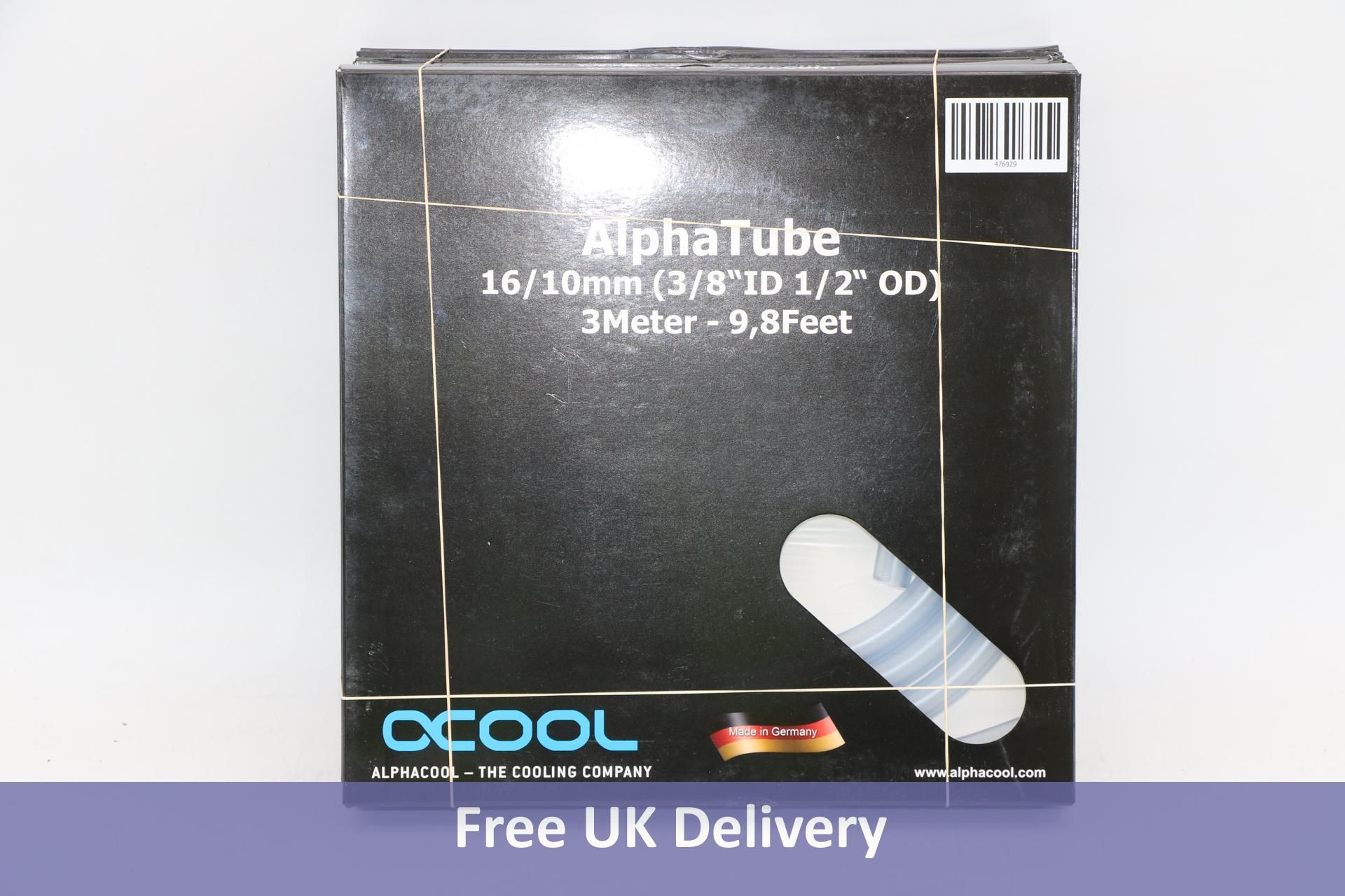 Five Alphacool tubing Alpha Tube HF 16/10mm, 3 Meter