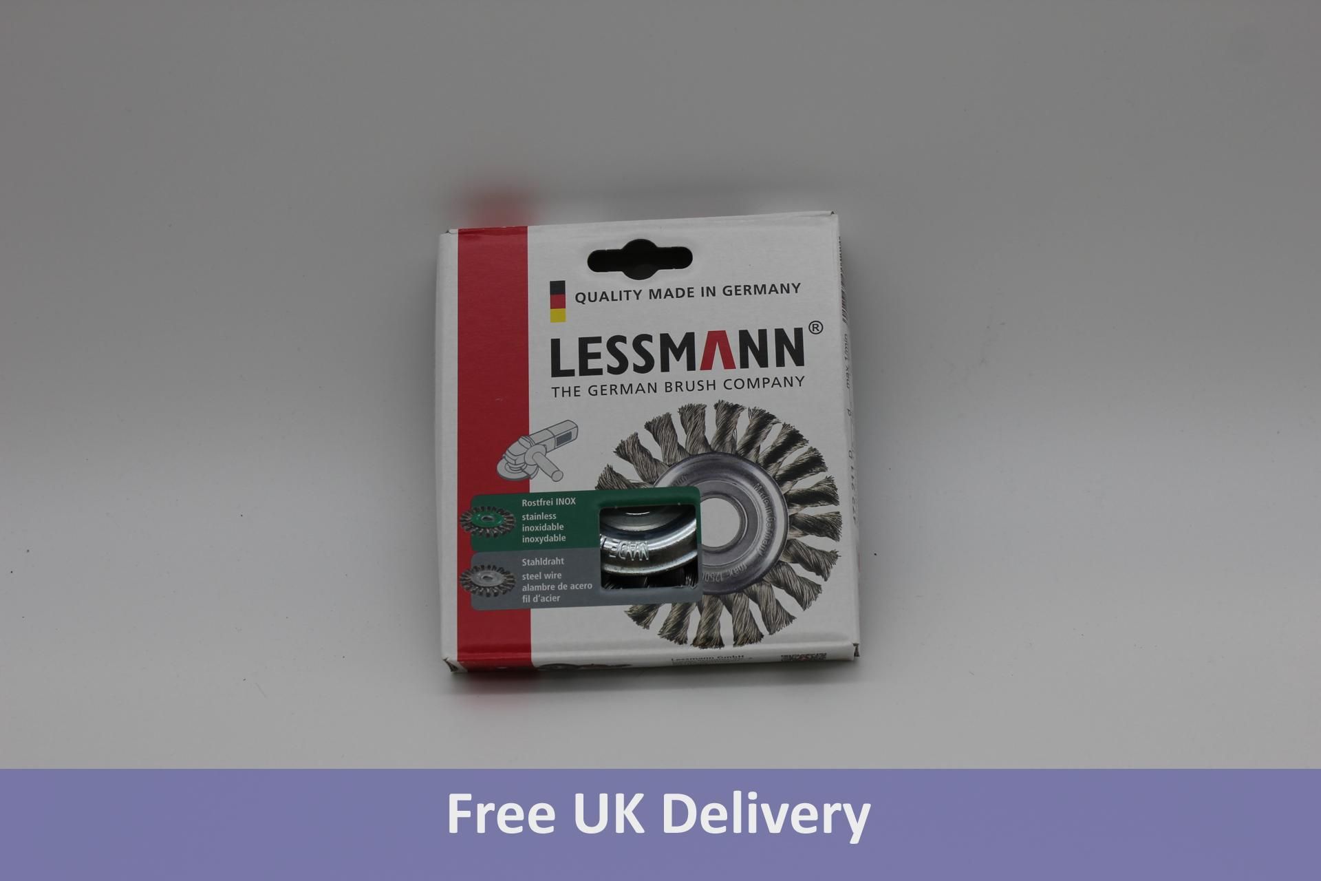 Six Lessman Knot Wheel Brush 125x12x22.2x0.50, 10 per pack