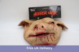 Eight Childrens Fancy Dress items to include, 2x Pig Horror Mask, 2x Kids' Donkey Costume, 7-8Yrs, 1