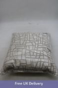 Two Zinc Textile 50cm Kiesler Moonbeam White Cushions