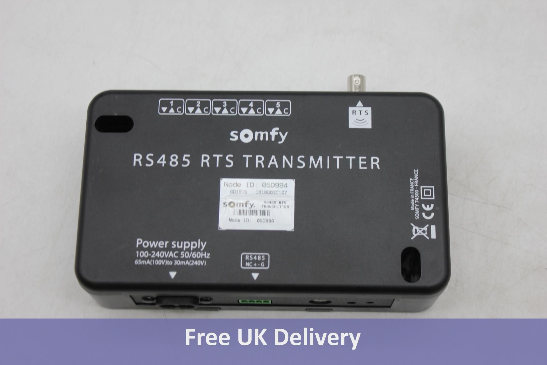 Somfy RS485 RTS Transmitter, Electric Blind Accessories, Black