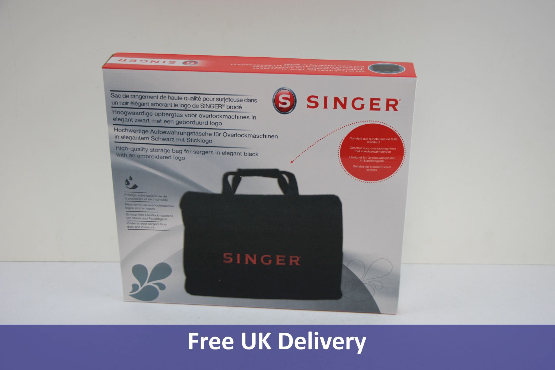Six Singer Original Extra Strong 600D Nylon Sewing Machine Bags