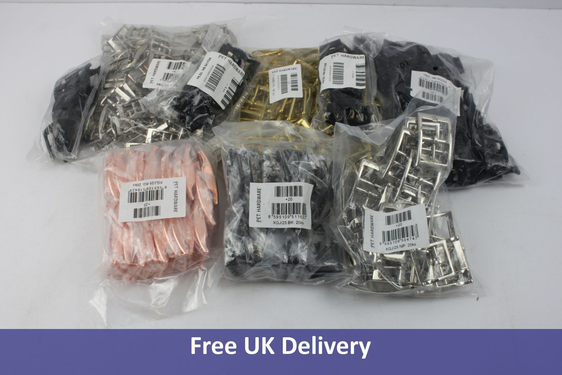 A Box of Two Hundred and Seventy Pet Hardware Collar Buckles