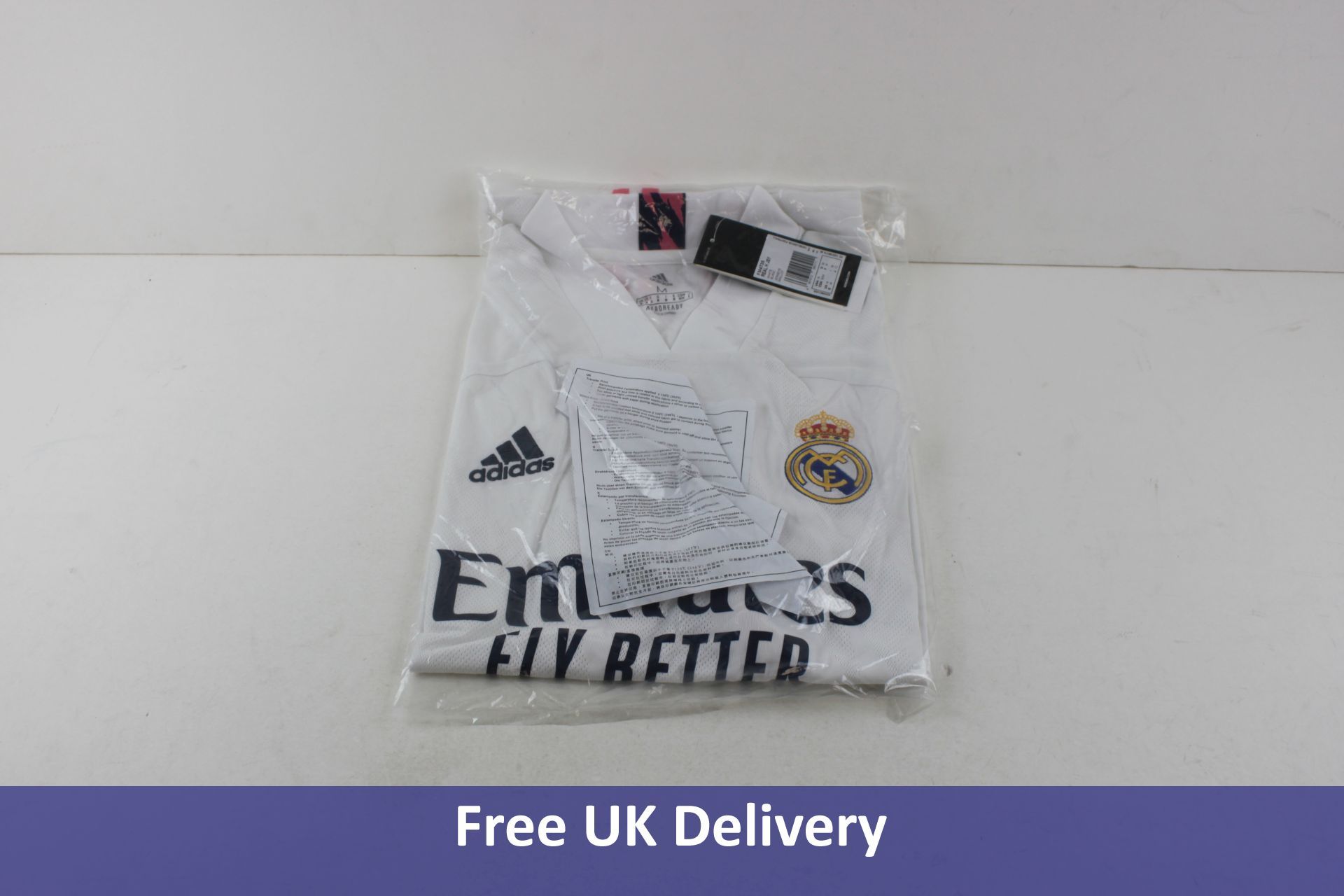 Adidas Real Madrid 20/21 Home Authentic Jersey, Size S