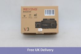 Rexing V3 Basic Dual Dash Cam with 2.7 Inch LCD Screen