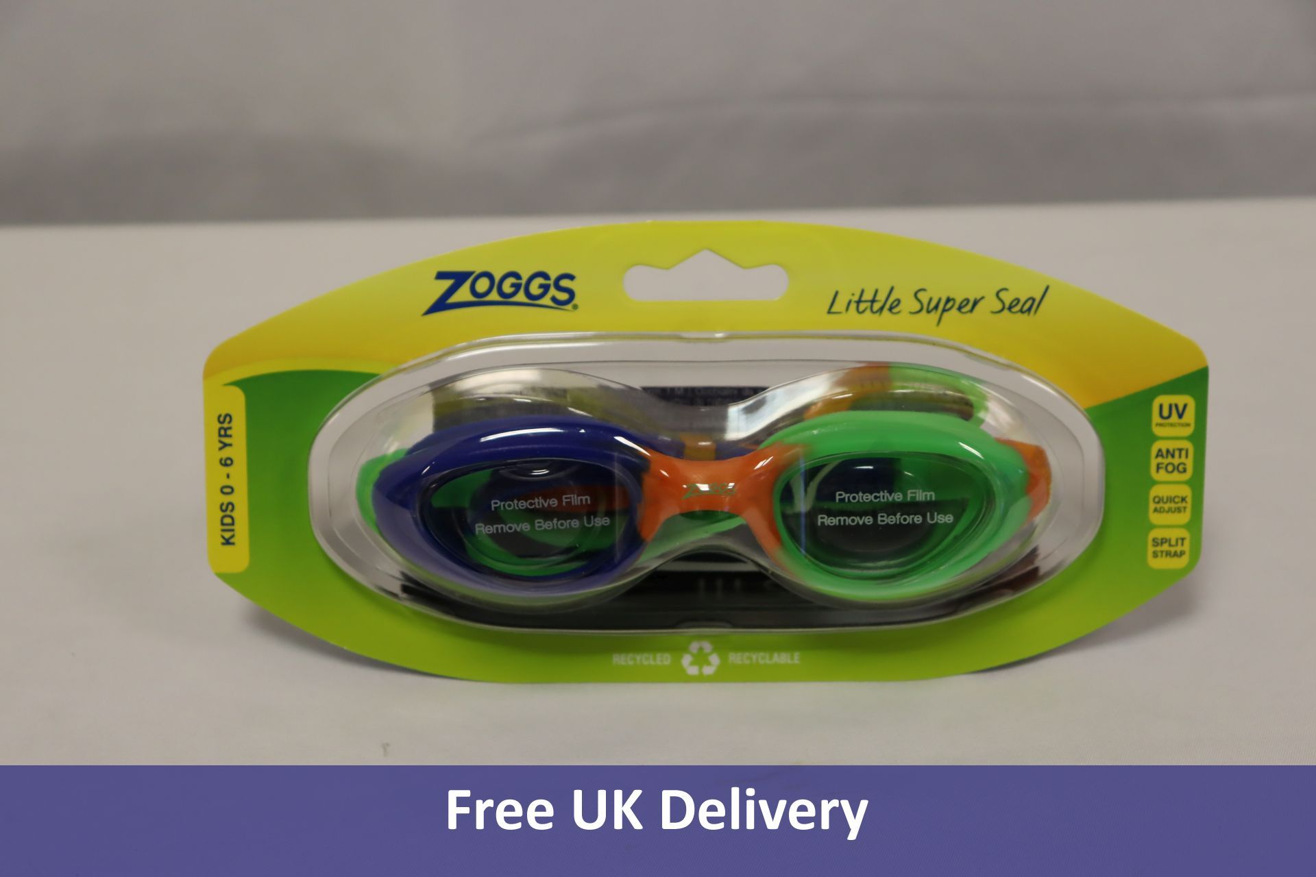 Six Zoggs Little Super Seal Goggles