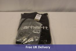 Carhartt WIP Hooded Carhartt Sweat, Black/White, Extra Large
