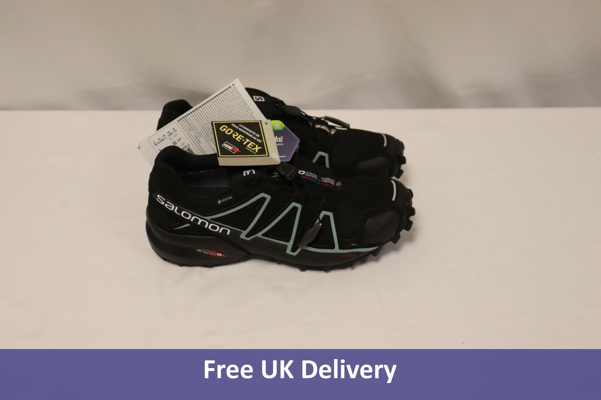 Salomon Women's Speedcross 4 GTX Trail Running Trainers, Black, UK 5.5. No box