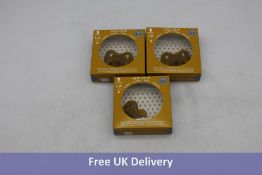 Two Boxes Of Six Hevea Natural-ortho Pacifiers, 3-36 Months, Colour Turmeric