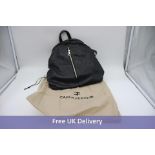 Carla Ferreri Leather Backpack, Black