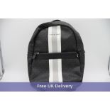 Michael Kors Men's Black Greyson Logo Stripe Backpack. Slightly Used