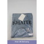 Khaite Abigail Cropped Straight-leg Jeans, Blue, UK 8