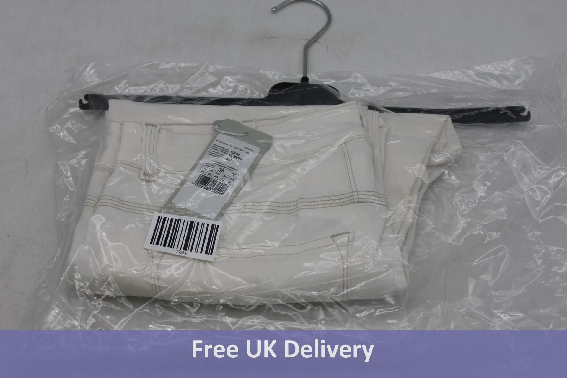 Bianca Denver Off White Jeans, UK 12