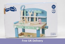 Small Foot Children's Wooden Compact Workbench With Accessories
