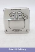 Happy Plugs Air1 Zen In Ear True Wireless Bluetooth Earphones, Silver, Untested. Box damaged