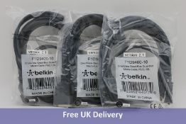 Ten Belkin OmniView Dual Port Cable, PS/2, Ten Feet