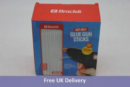 Ten Brackit 200 Extra Long Hot Glue Sticks, 7mm x 150mm