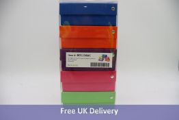 Ten Packs of Five BioCision BCS-206MC TruCool Hinged CryoBoxes, 81-Place, Multi-Colour