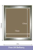 Three Lots of 2x Ivory & Antique Silver High Quality Wood Frame 720mm x 820mm (620mm x 720mm)