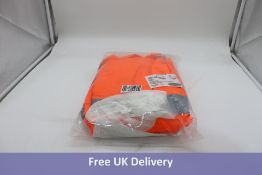 A Future UK Aqua High-vis coverall, Orange, Small Reg