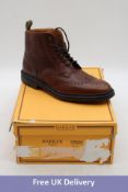 Barker Men's Harrison Leather Boots, Tan Brown, UK 10. Box damaged