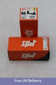 Ten Packs of SPIT 031700 P370 Medium Strength 6.3/10 Calibre Disc Cartridges, Yellow, 100x per Pack