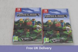 Four Nintendo Switch Games to include 4x Minecraft, 1x Alex Kidd In Miracle World