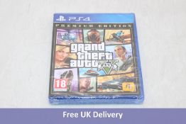 Five PS4 Grand Theft Auto 5 Premium Edition Games