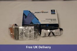 Seven Portwest to include 5x Boxes of Powder Free Nitrile Disposable Gloves, Blue, 10/XL, 100 per bo