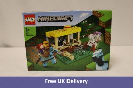 Four LEGO Minecraft The Horse Stable, 21171