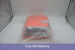 Two Aqua Hi Vis Coverall Safety Wear, Orange, Size Small Reg