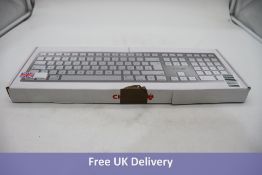 Cherry KC 6000 Slim for Mac Corded keyboard Silver/White JK-1610GB-1
