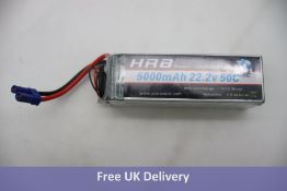 HRB 6S Li-Poly Battery, 33.3V, 5000mAh, 50C Discharge, 100C Burst