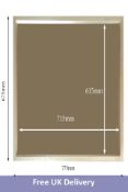 Three Lots of 2x Antique Silver Angle High Quality Wood Frame 675mm x 775mm (615mm x 715mm)