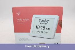 Robin Day and Night Elderly Clock. Box damaged, Untested