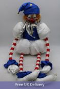 Replica Poltergeist Clown Doll, Blue/White/Red