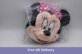 Five Disney Minnie Mouse Big Face Plushies, Pink Polkadot Bows
