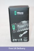 Wera Tool-check Plus Socket & Bit Set, Tool-Check PLUS, 1/4" Drive, 2 Kraftform 817 Handles, 39 Piec