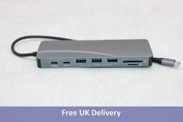USB C Hub, USB C Docking Station, Rytaki Triple Display 14 in 1 Type C Adapter Docking Station with