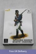 Ten Hat Bavarian Figurines, 8x Napoleonic Infantry, 2x Bavarian Infantry